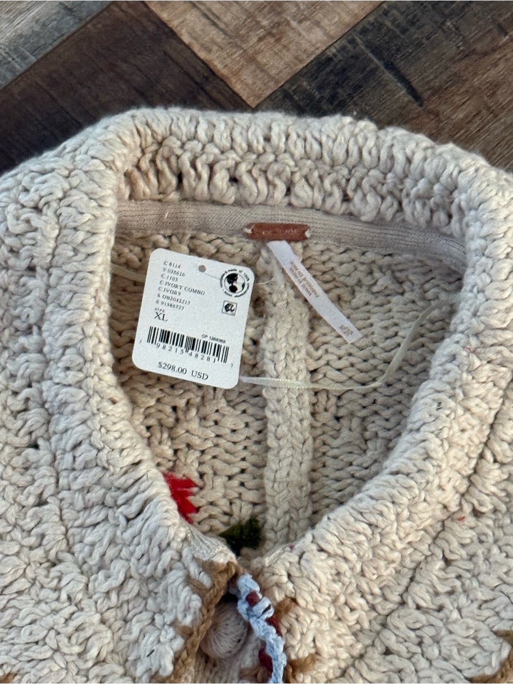 Free People Rosebud Cardigan size XL - Picture 4 of 14